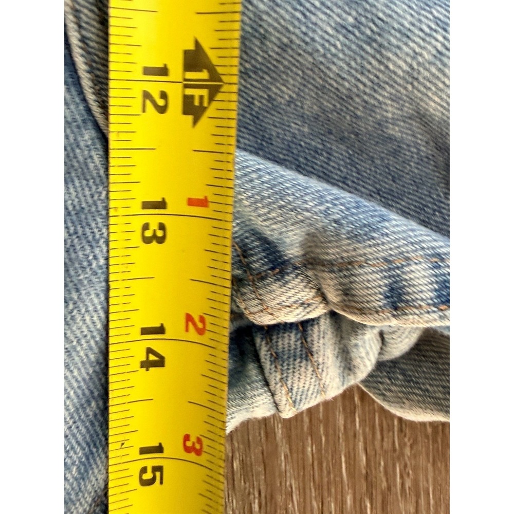 Vintage Wrangler Jeans Mens 42x32 Denim Relaxed Fit Workwear Grunge Light Wash - Picture 6 of 10